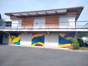 INAUGURATION DE LA FRESQUE MURALE AU FAM DE SAINT GIRONS