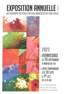 Exposition de peintures des résidents du FAM du Carla Bayle