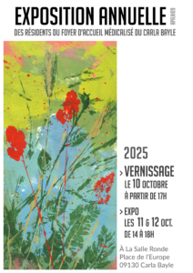 Exposition de peintures des résidents du Carla